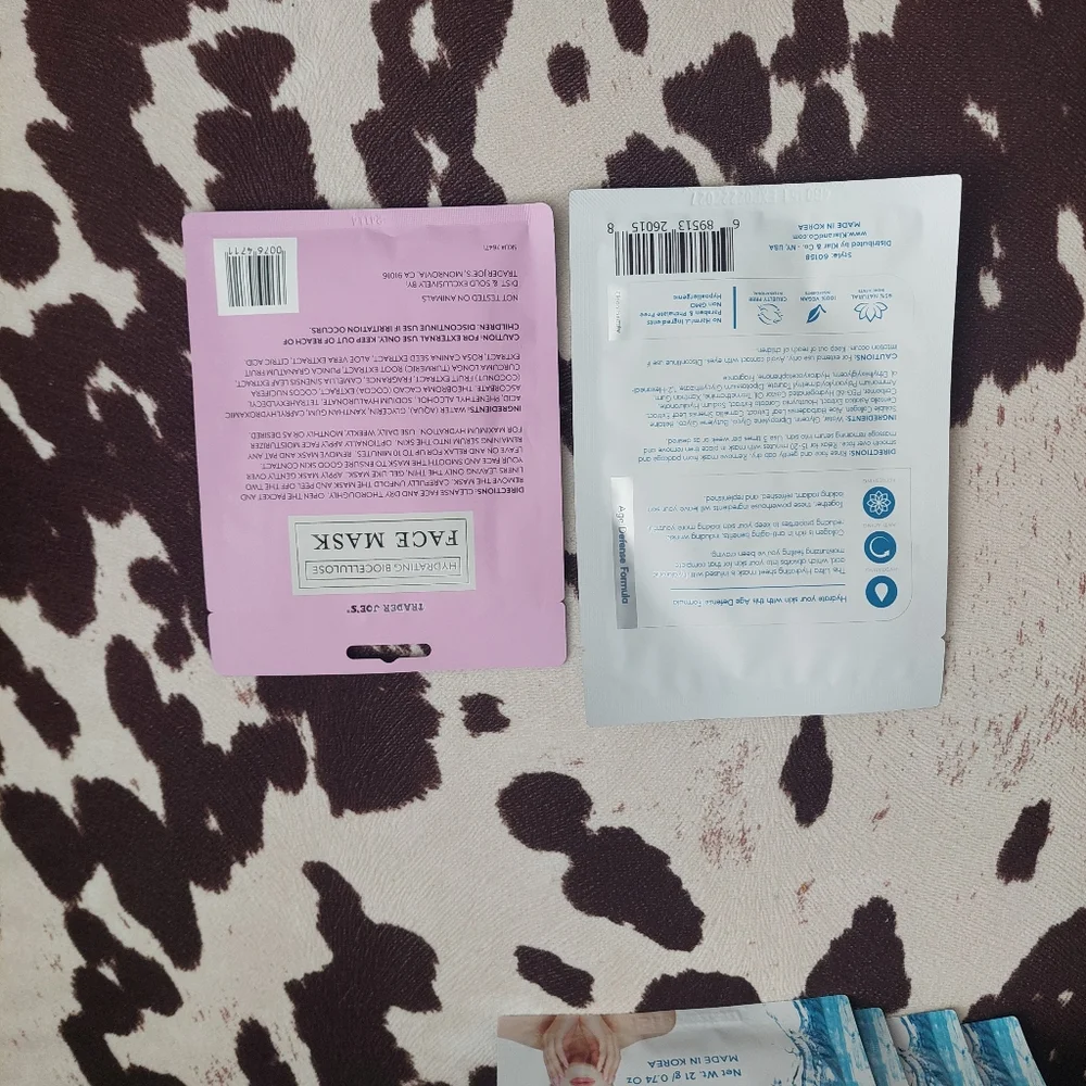 6 Face Masks - Skin Aesthetics Ultra Hydrating Sheet Masks & 1 TJ Hydrating Mask - Picture 3 of 3